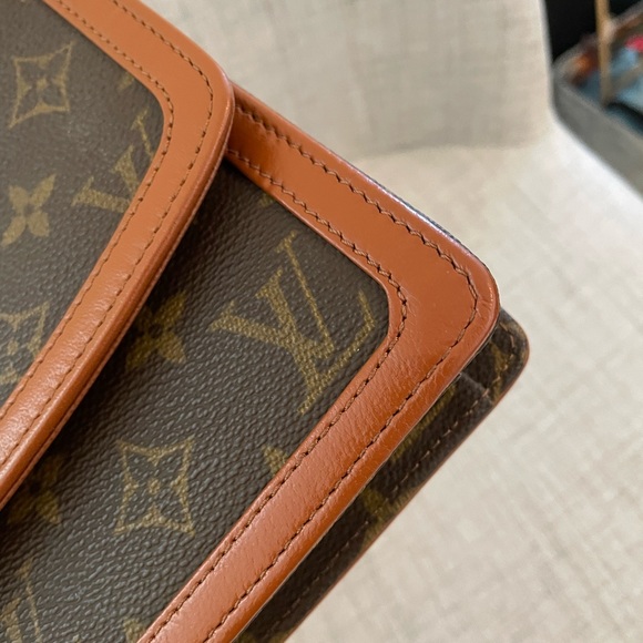 LOUIS VUITTON Pochette Dame GM Monogram Vintage Clutch Bag Like New! - Picture 8 of 16